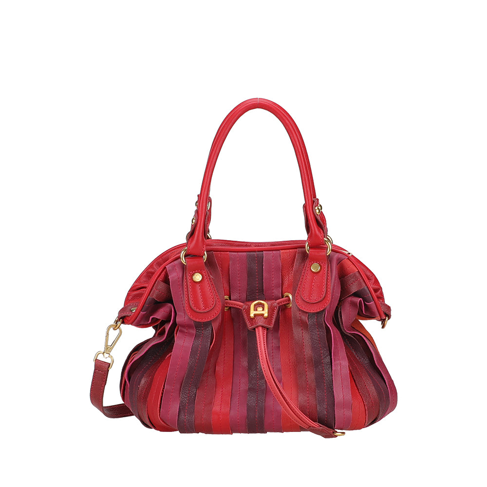 Sac à main bourse cuir patchwork
