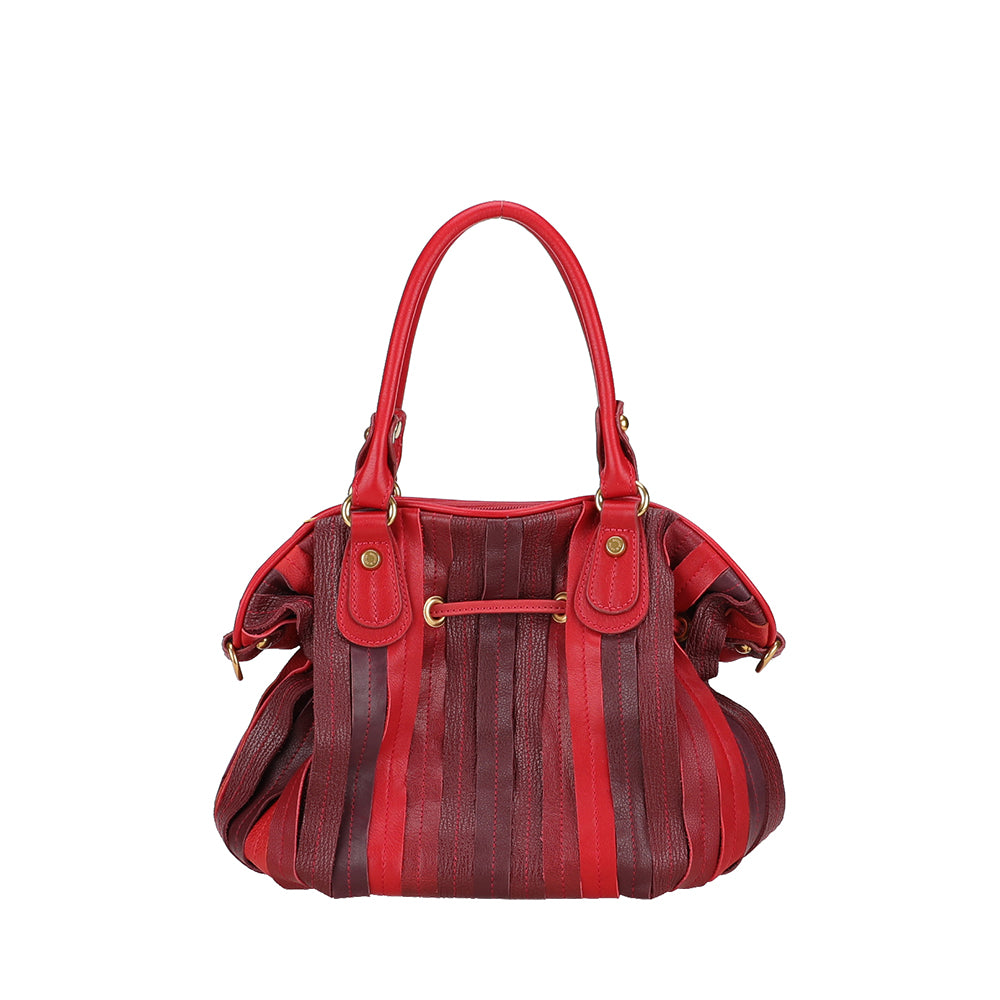 Sac à main bourse cuir patchwork
