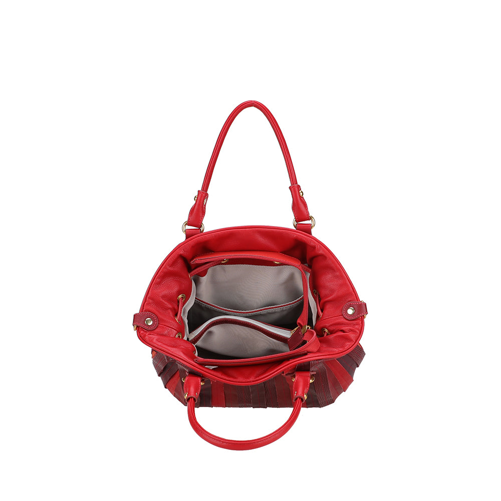 Sac à main bourse cuir patchwork