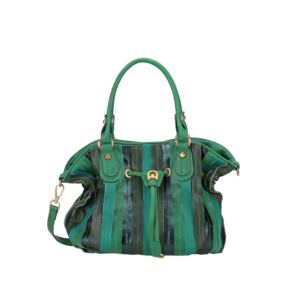 Sac à main bourse cuir patchwork