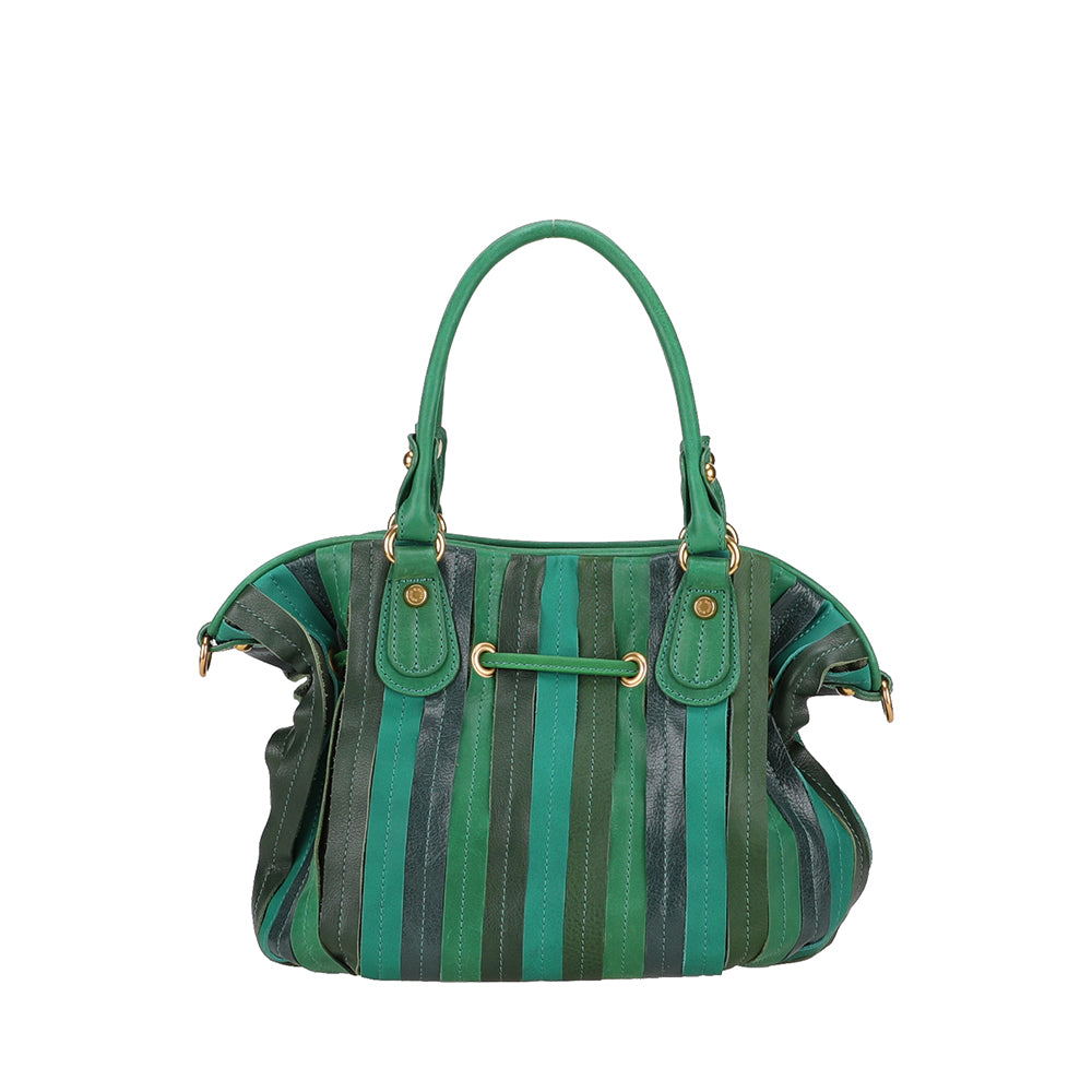 Sac à main bourse cuir patchwork
