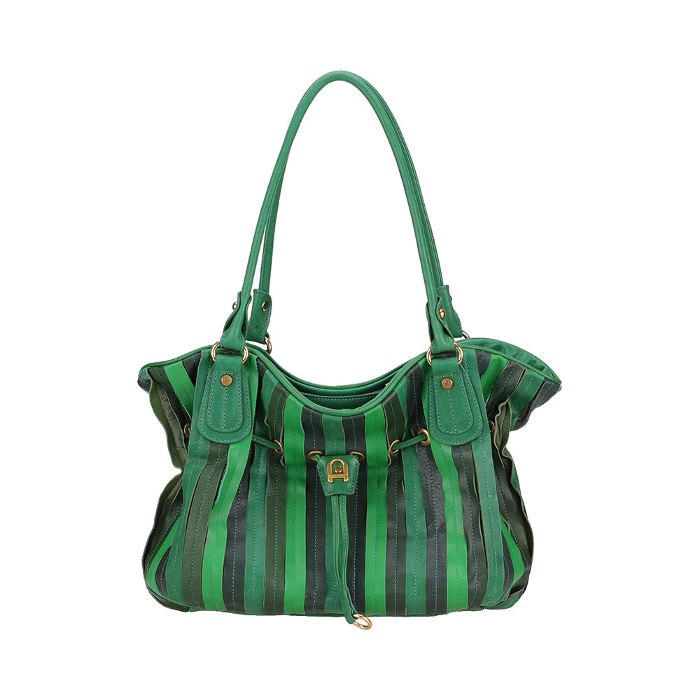 Sac épaule bourse cuir patchwork