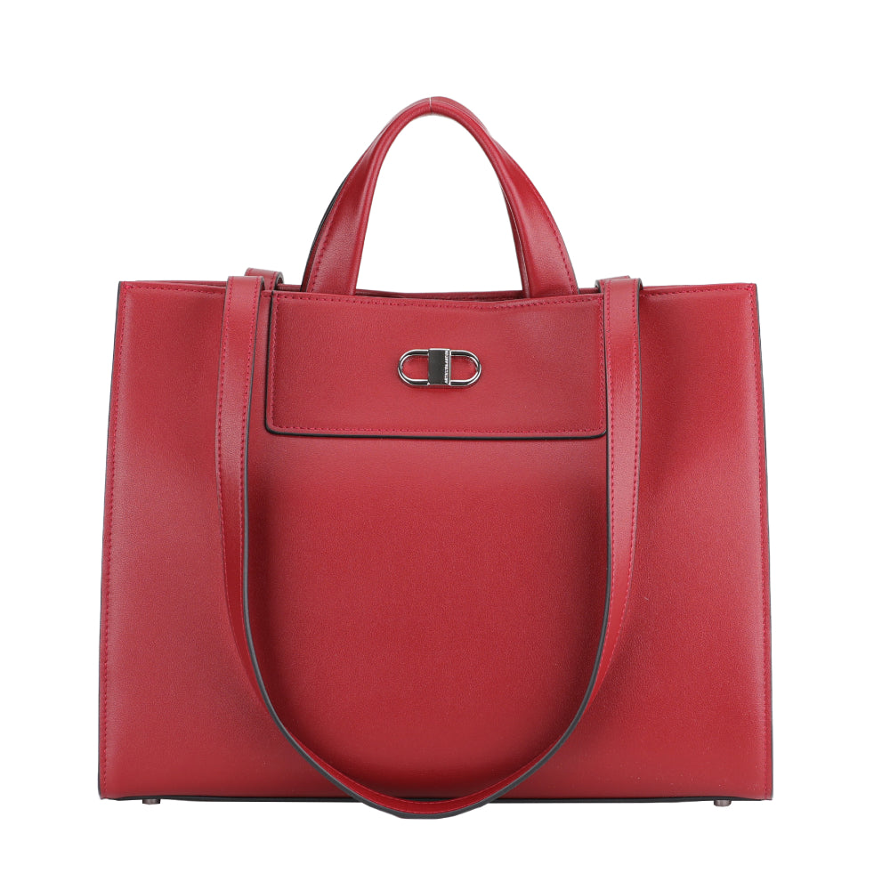 Jeanne leather shopping bag
