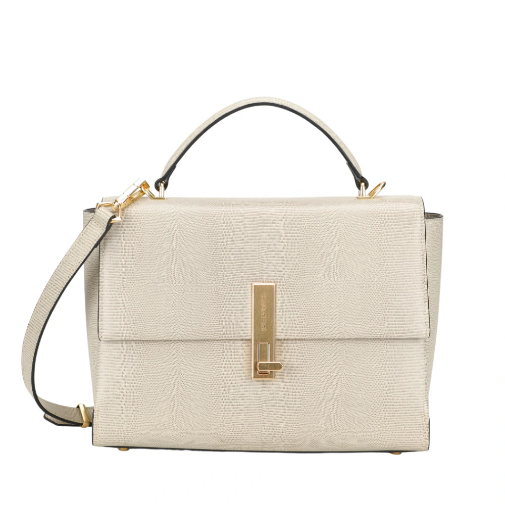 Sac à main L en cuir Margot