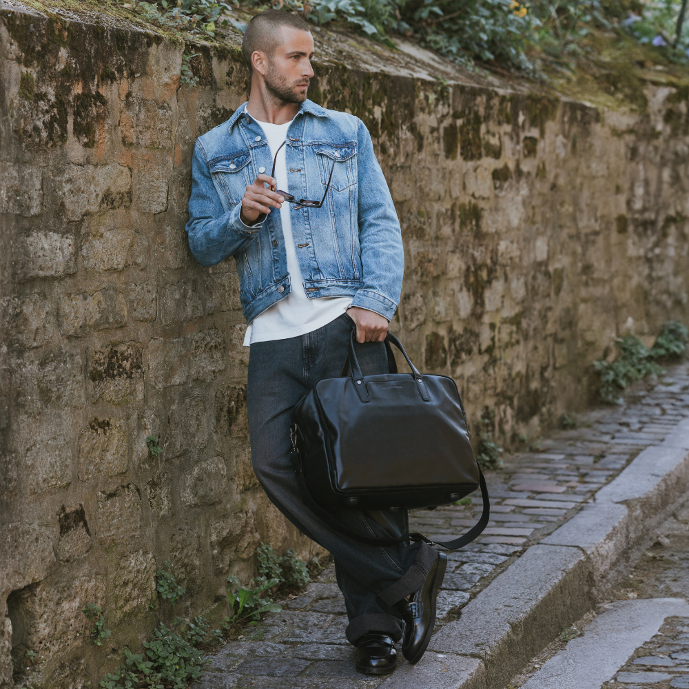 Leon leather hand luggage