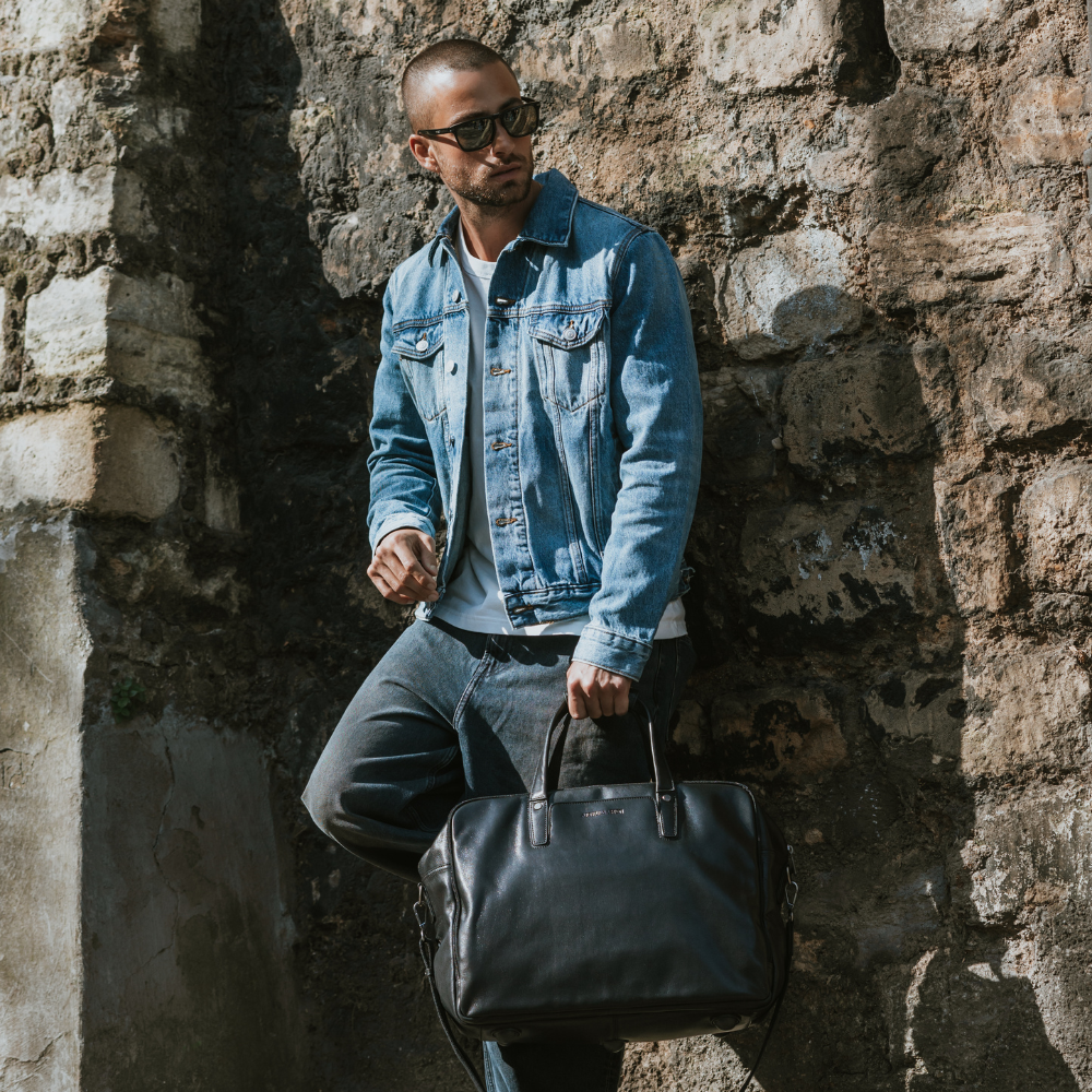 Leon leather hand luggage